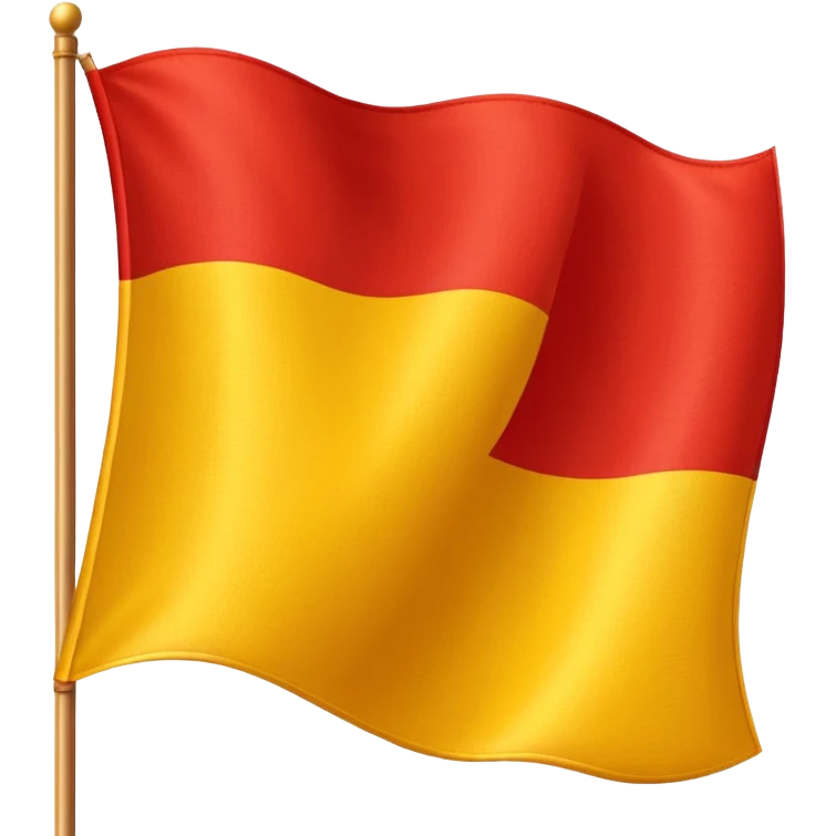 Yellow red flag emoji