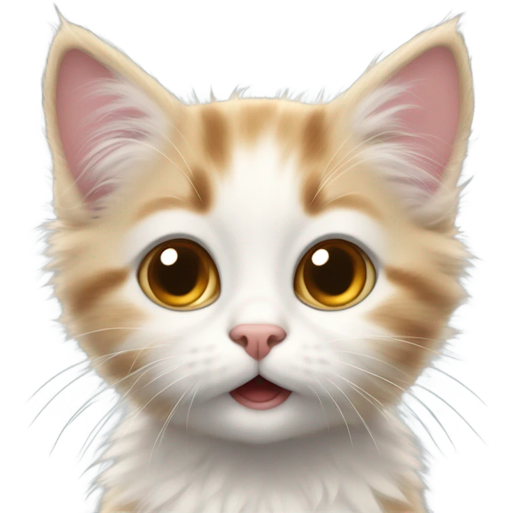 Kitten coughing emoji