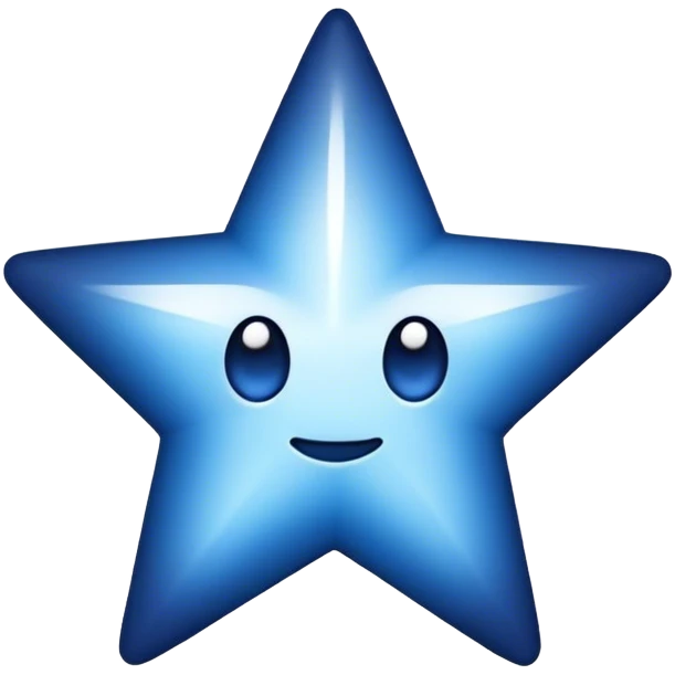 a star color blu navy  emoji
