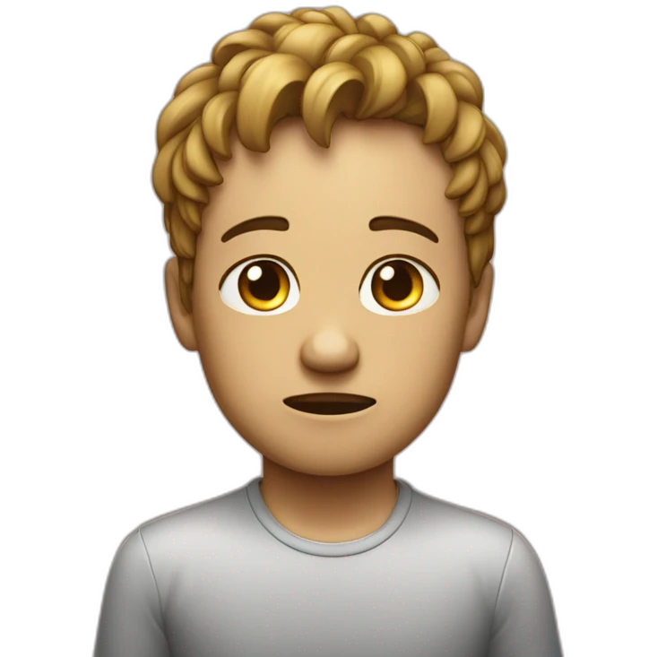 qwerty cries that his family abandoned him emoji