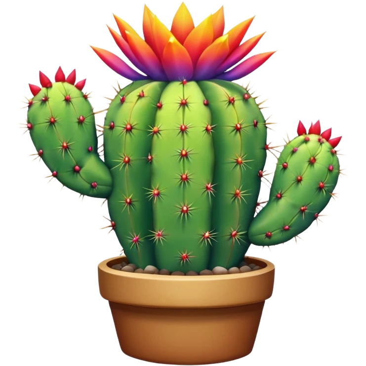 Rainbow cactus  emoji