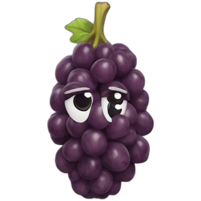 dry raisin emoji