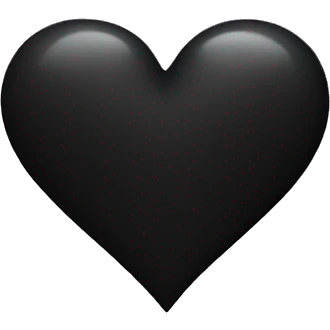 Black heart emoji