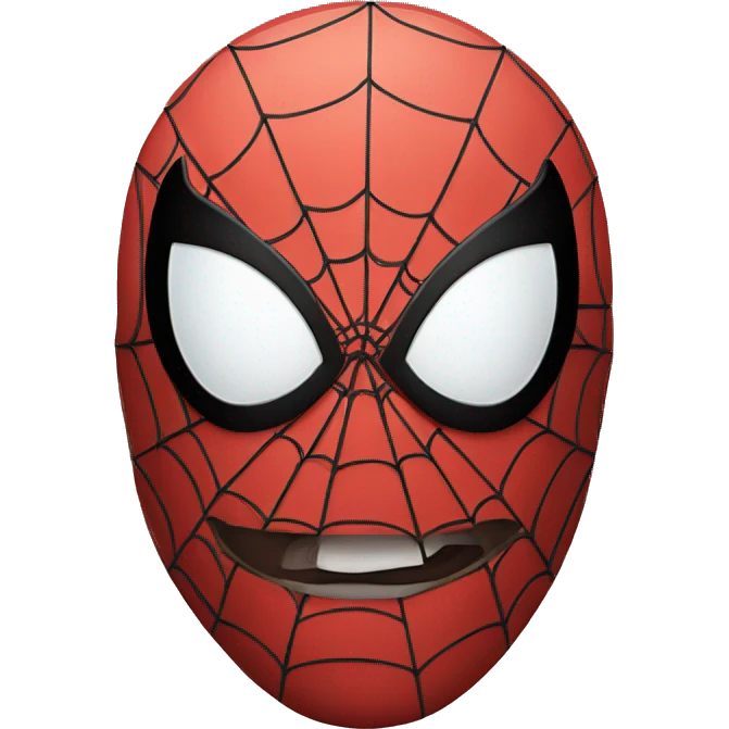 spiderman face emoji