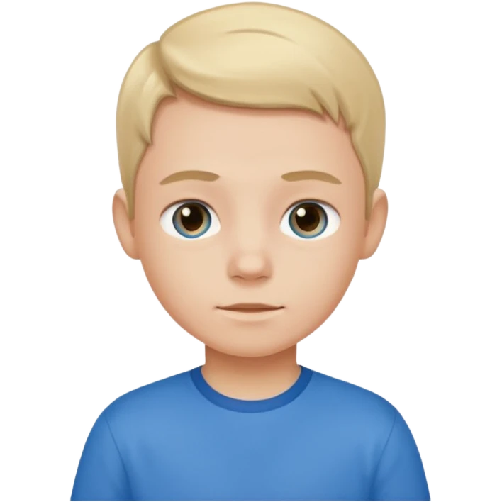 child with blue shirt emoji