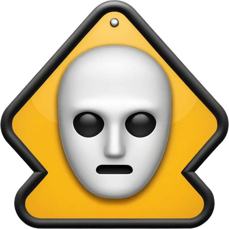 warning sign without face emoji