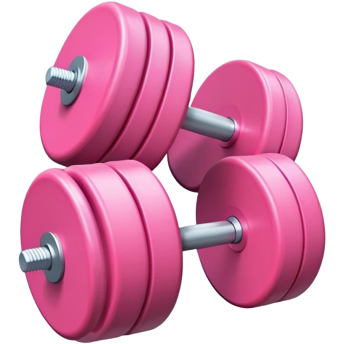 Light pink Gym weights emoji
