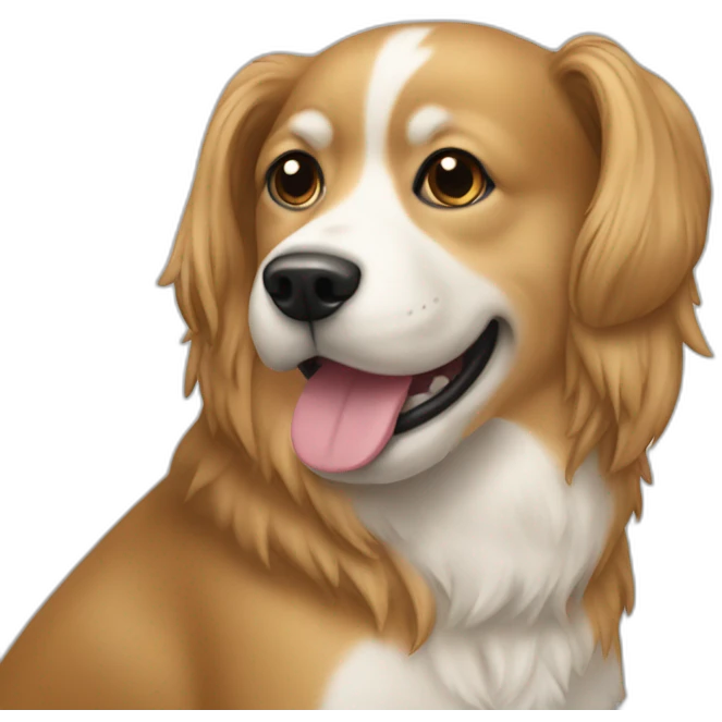 jedy dog on a comuter emoji