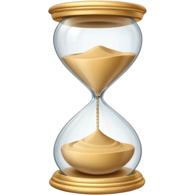 simple minimalist sand-clock emoji