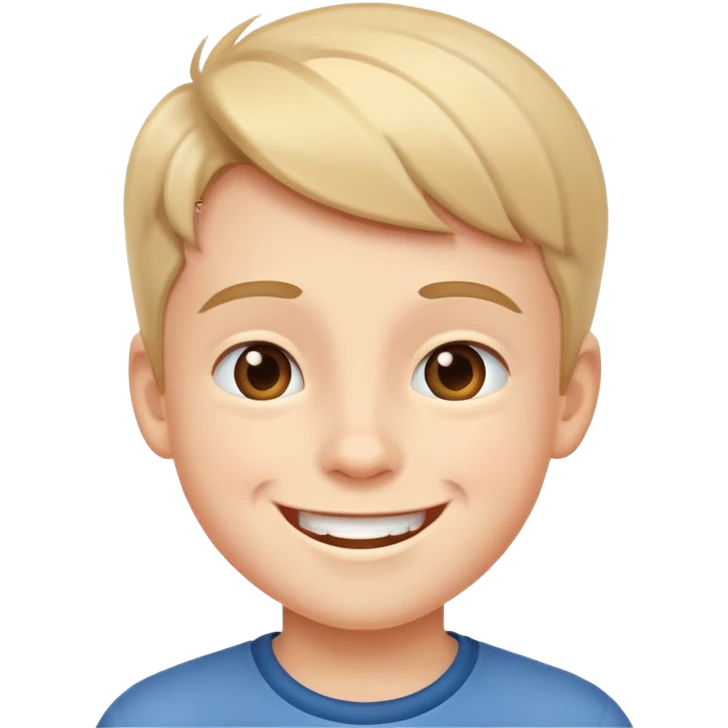 happy young boy smiling emoji