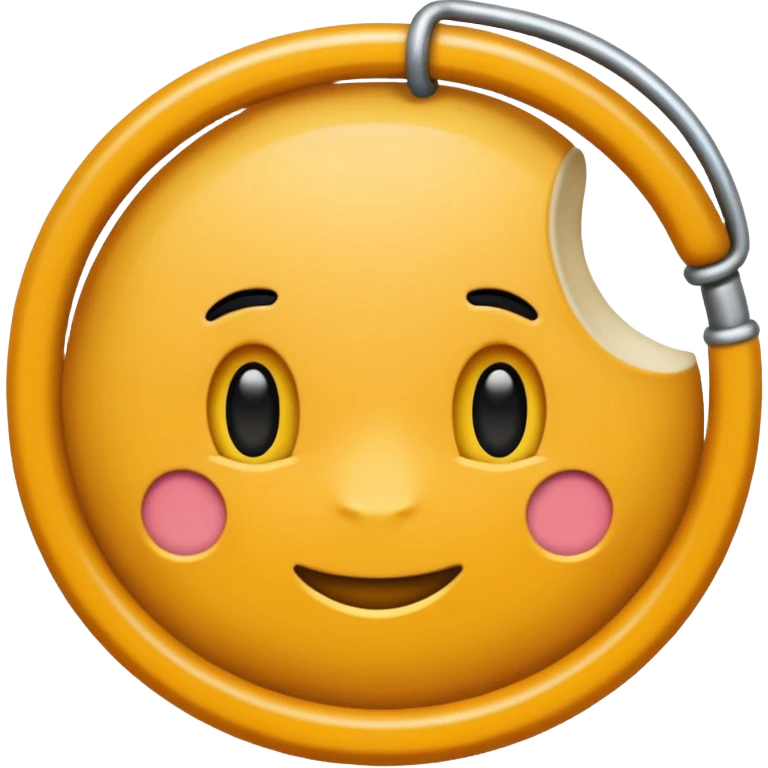 Leer geen popptje maar leer als het materiaal emoji