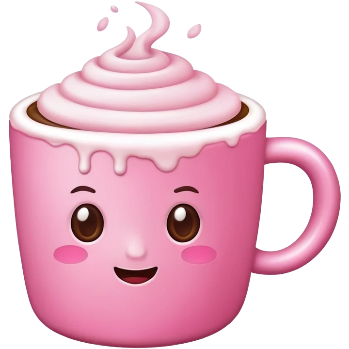 pink coffee emoji