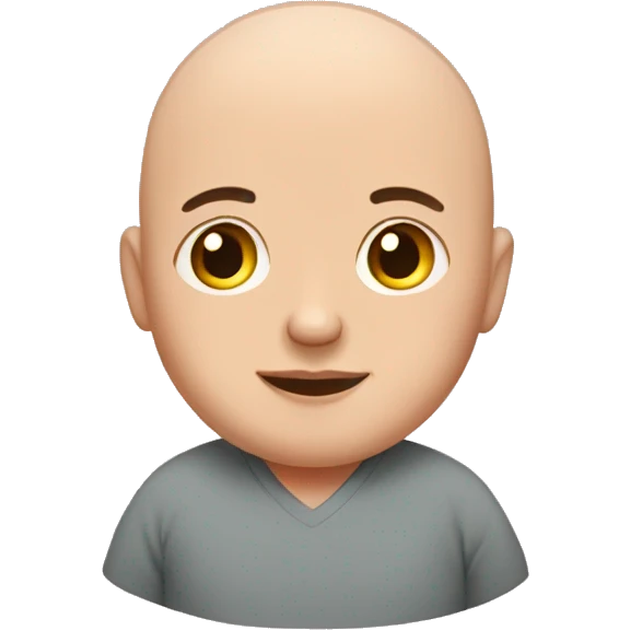 Bald pregnant man emoji