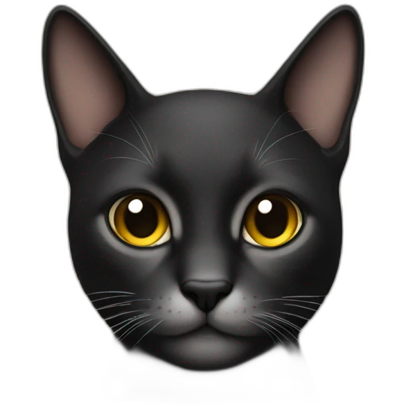 Gato negro emoji