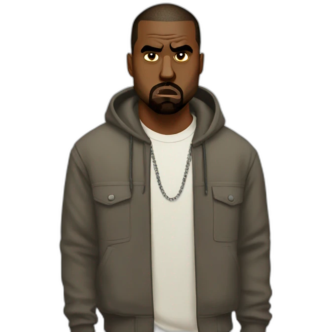 angry kanye west emoji