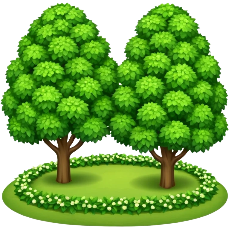 shrubs in a large, spacious garden emoji