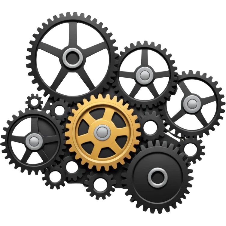 engine timing belt with gears emoji