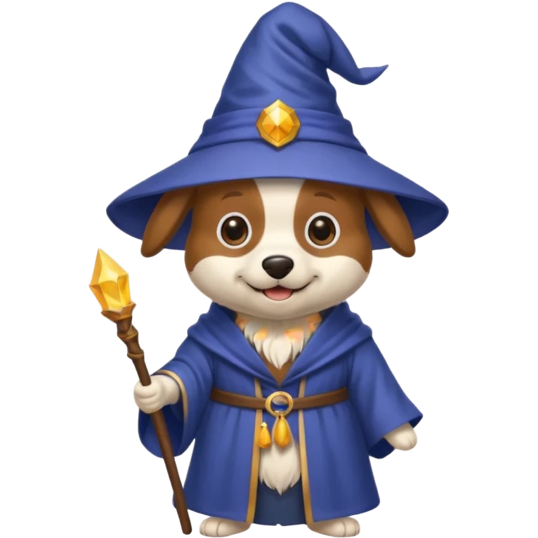 Dog wizard emoji