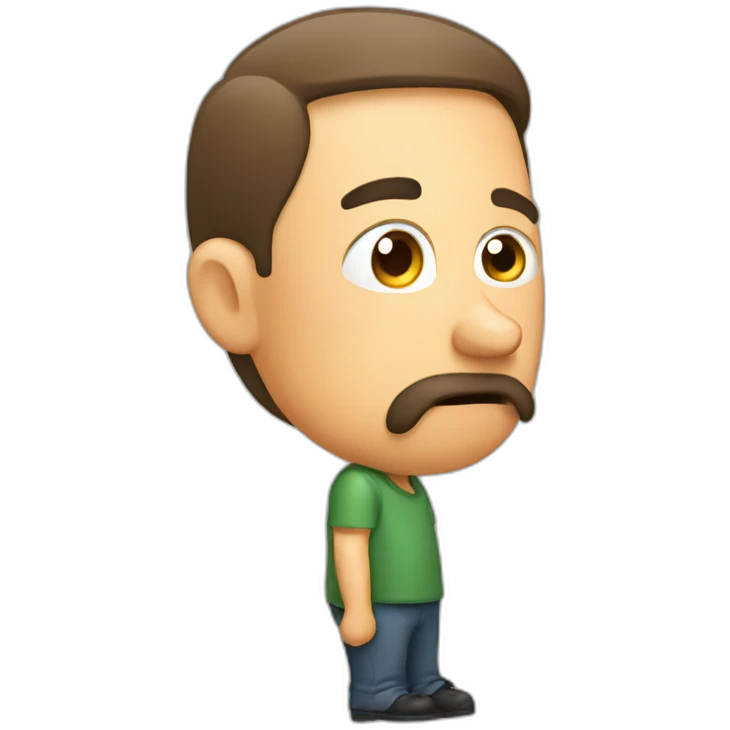 a man smelling a fart emoji