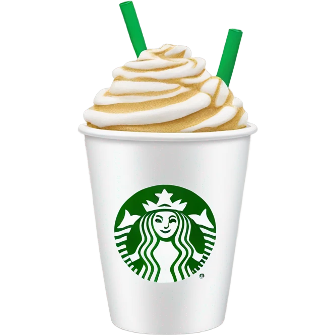 Starbucks drink white cup  emoji