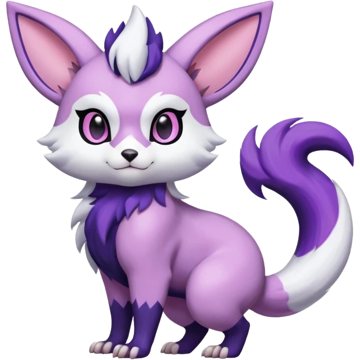Shiny Furret-Absol-Mienshao-Espeon-Hybrid (Full body) emoji
