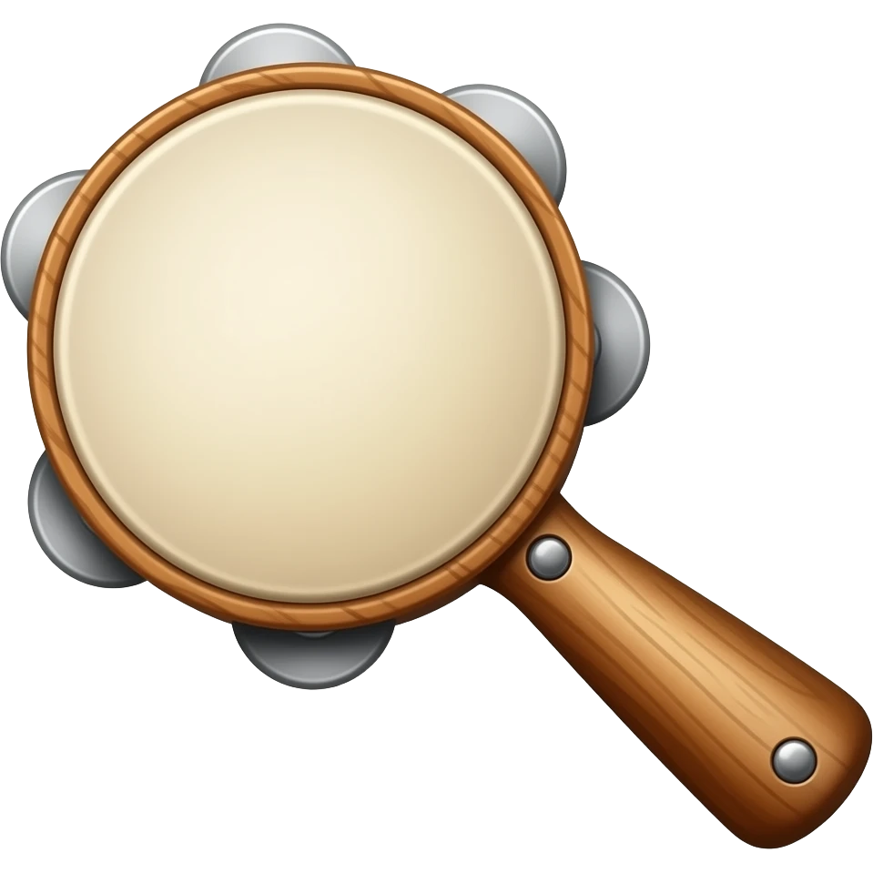 Tambourine Riq without handholder emoji