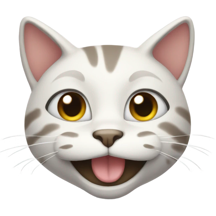 cat with smile emoji