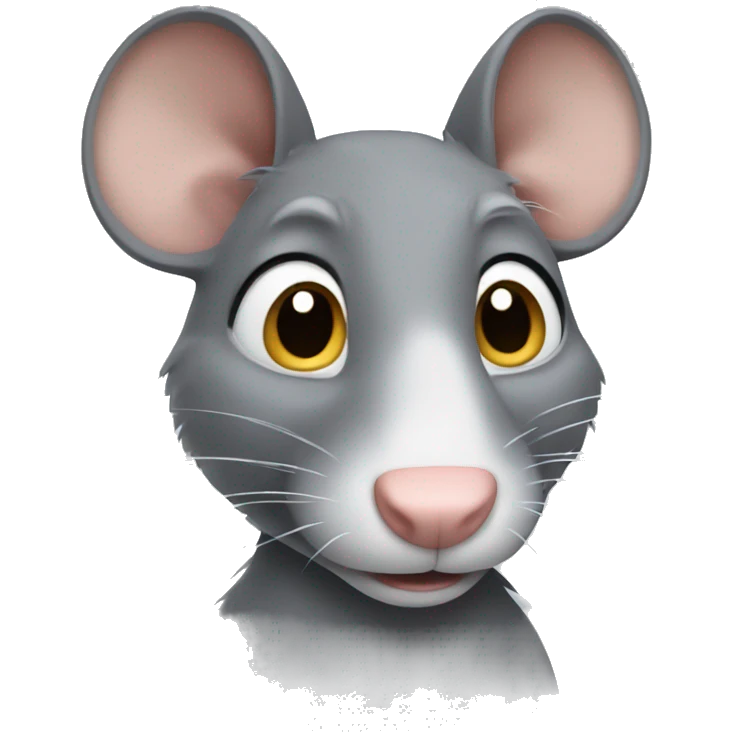 Grey Rat without fur  emoji