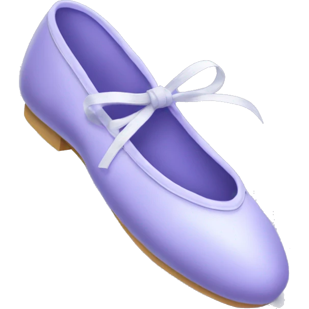 Periwinkle ballet shoes emoji