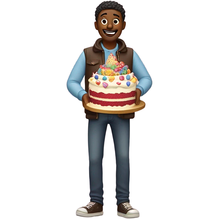 Caked up man emoji