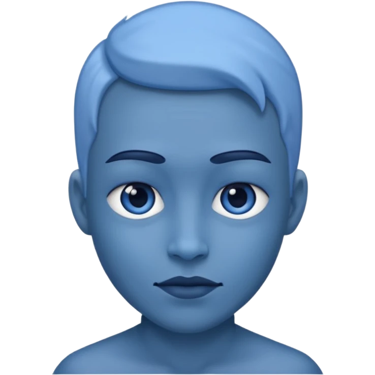 He was blue in color emoji