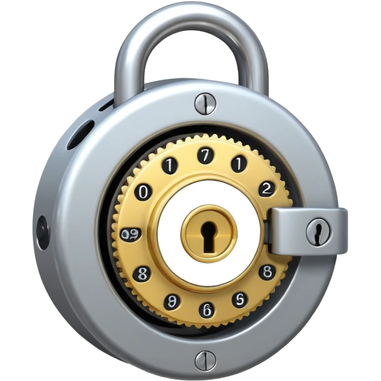 combination lock emoji
