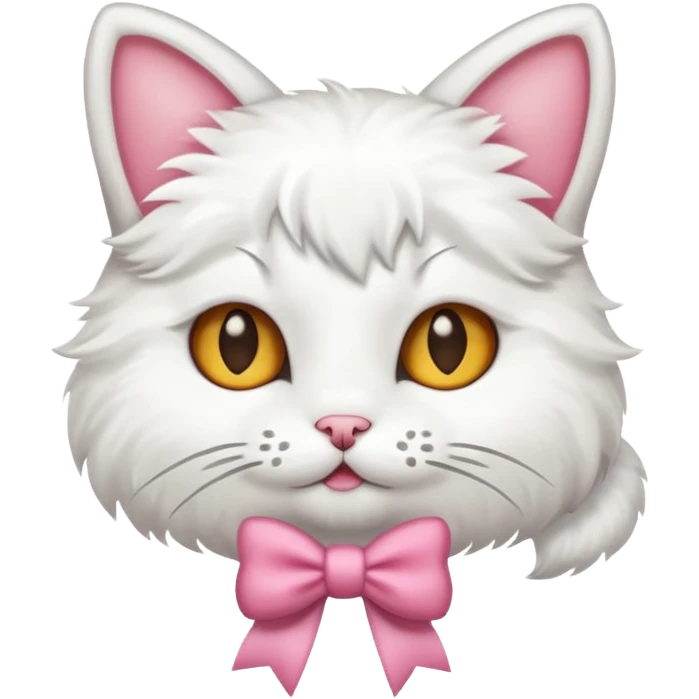 Cat with a bow emoji