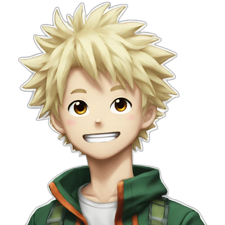 Bakugo my hero academia manga emoji