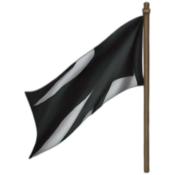 Black flag emoji