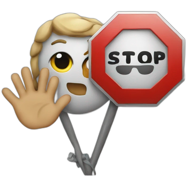 stop emoji