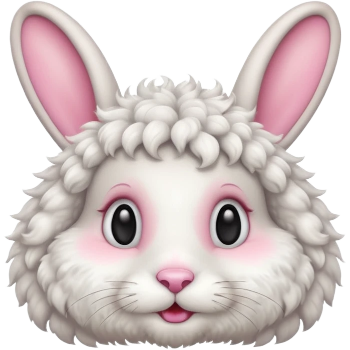 curly rabbit emoji