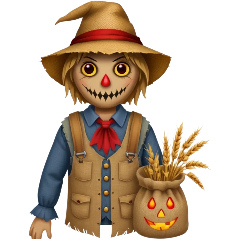 Scarecrow with Red Eyes emoji