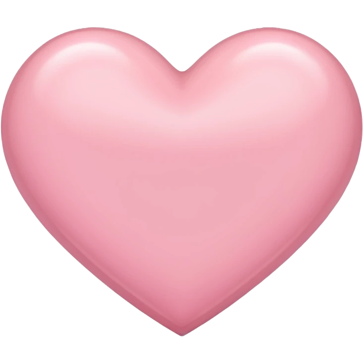 Light pink heart emoji