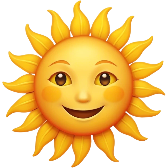 smiling sun emoji