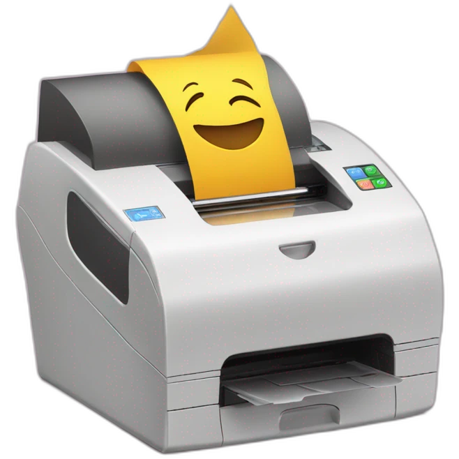wish machine printer emoji