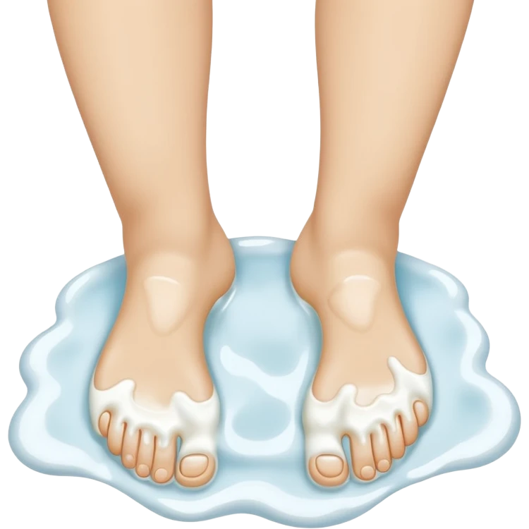 feet with milk on them emoji