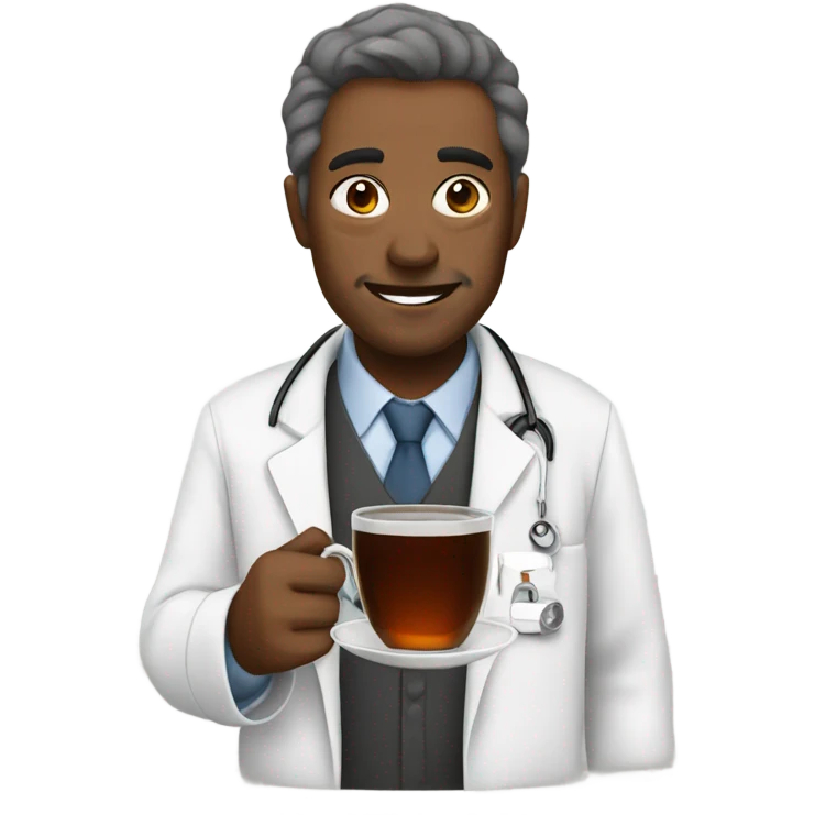 Doc with tea  emoji