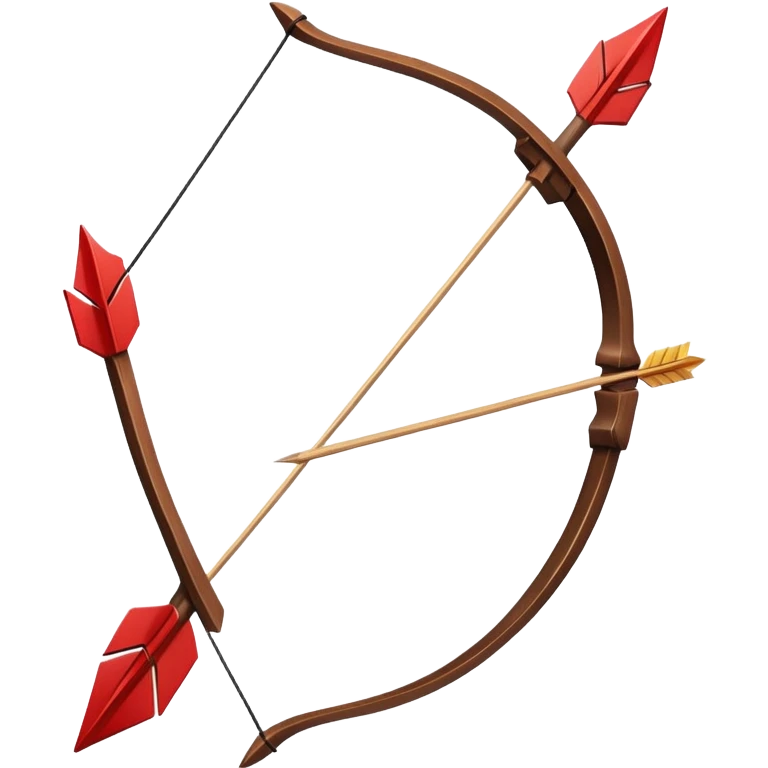 arrow bow in red color emoji