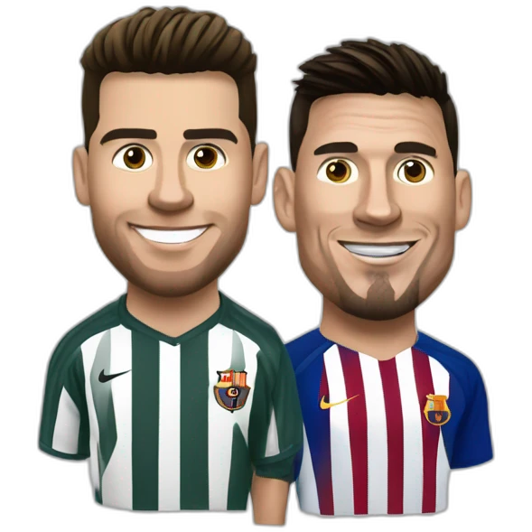 Ronaldo et Messi emoji