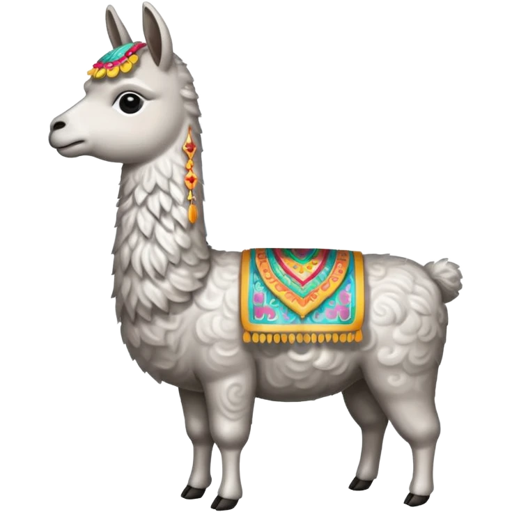 cloud patterned lama emoji