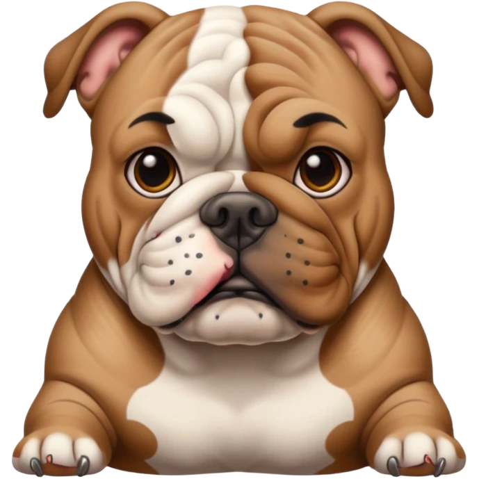 bulldog with tattoos emoji