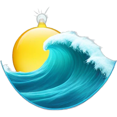 wave with lightbulb emoji