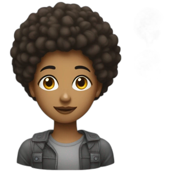 MAREA DIALLO AVEC UN AFRO emoji