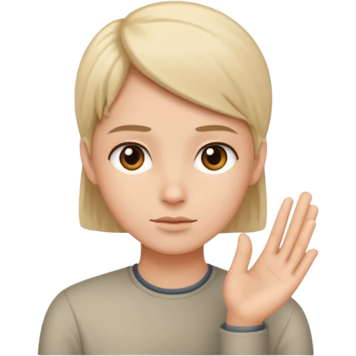 listening gesture emoji